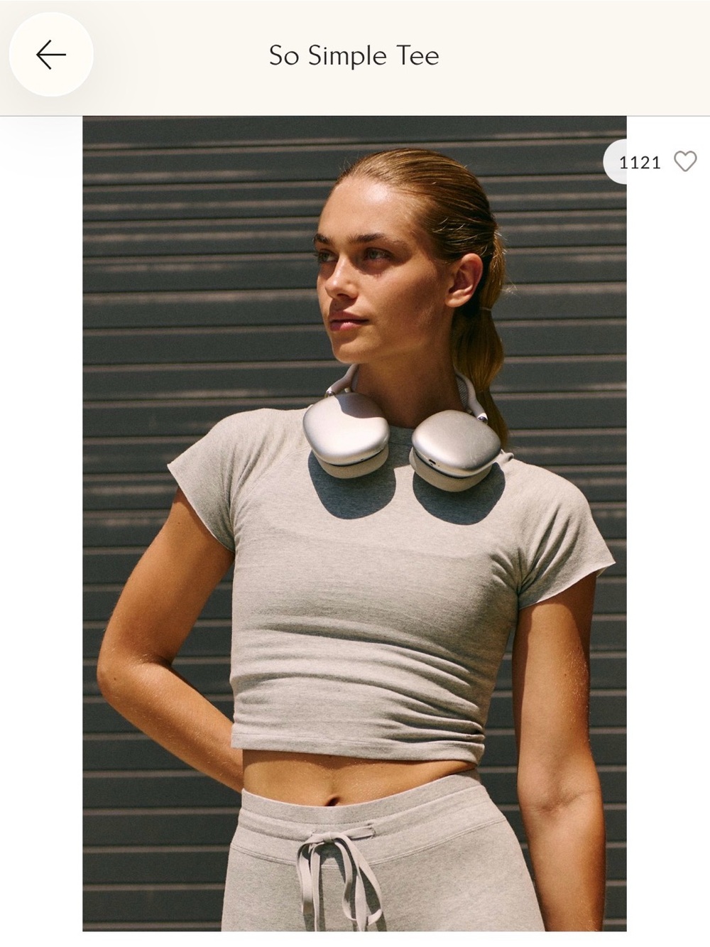 FP Movement by Free People So Simple Tee in Light Gray
